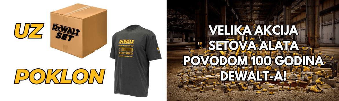 DeWALT 100 years Limited Edition setovi alata
